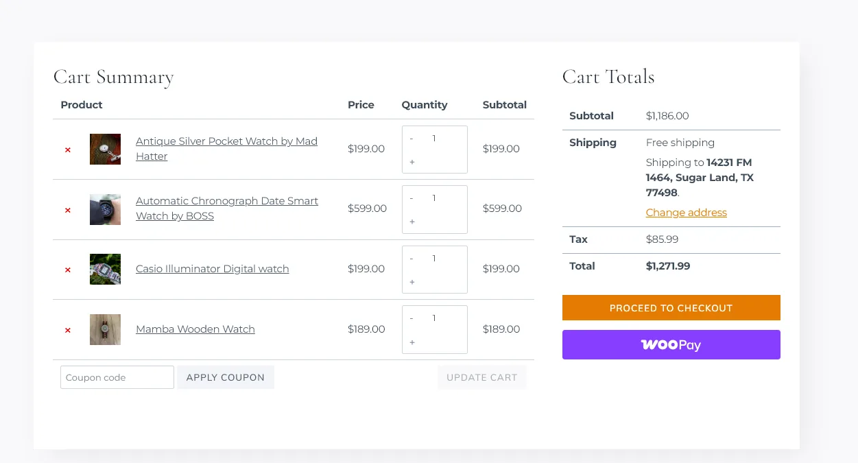 Rusted Luxe branded shopping cart